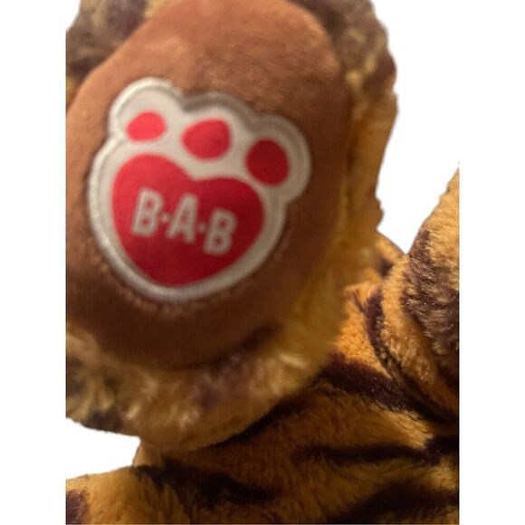 Build A Bear Orange Black Striped Tiger Cub Blue Eyes Stuffed Animal Plush 14" - Picture 4 of 6